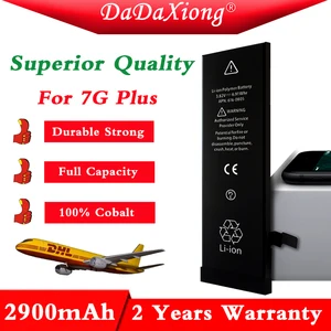 10 шт.лот Превосходное качество работа с IOS 11,412 2900 мАч батарея для IPhone 7 7G Plus 7P Замена 100% кобальтовая ячейка TI ЦП