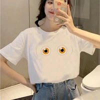 funny eyes t shirt women summer casual tshirts tees harajuku korean style graphic tops new kawaii
