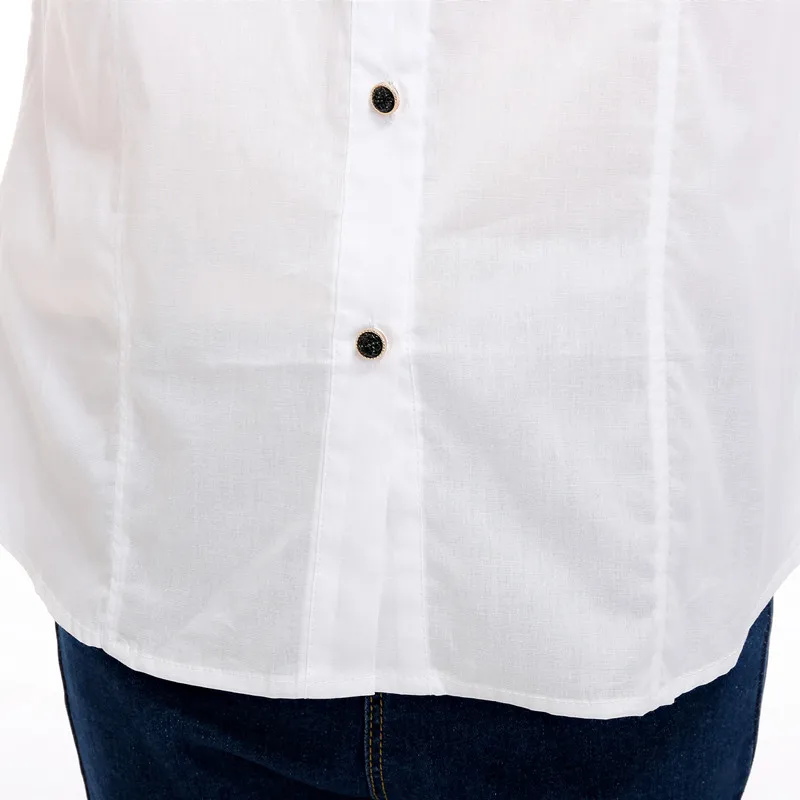 Shirts for teenage girls Girls White Blouse Spring Summer Tops School Uniforms Shirt Short-Sleeve Children Clothing blusa | Мать и