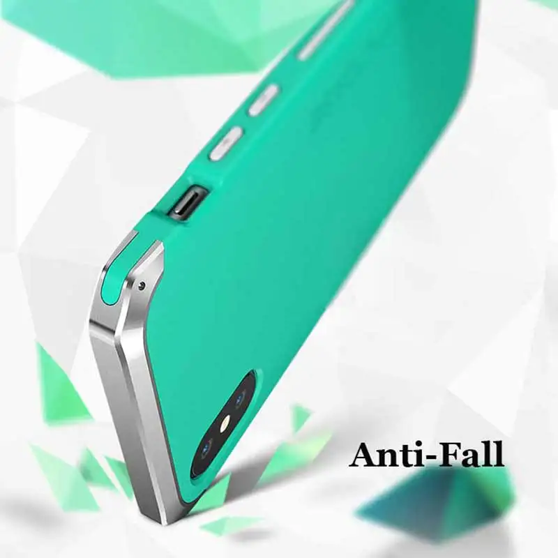 Чехол для iPhone 7 Plus с жесткой пластиковой рамкой металлический Топ противоударный