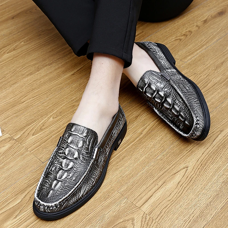 Men Casual Shoes loafers Genuine Leather Male moccasins Espadrilles Fashion Flats Slip On Driving Sneakers Mocassin Homme | Обувь