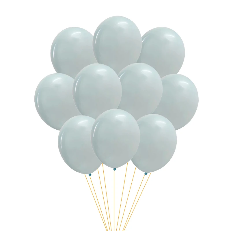 light blue 10 шт. 12 ''шары на день рождения пастельные воздушные шары для свадьбы вечеринки украшения Тиффани латексные Макарон балон детские игрушки товары на день рождения - Цвет: light blue