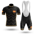 Черная велосипедная Джерси 2021, мужская летняя одежда для езды в Испании, короткий комплект, велосипедная одежда для езды на горном велосипеде, Триатлон, модная одежда