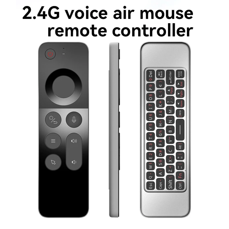 Беспроводная клавиатура W3 2 4G Air Mouse с голосовым управлением ИК-пульт