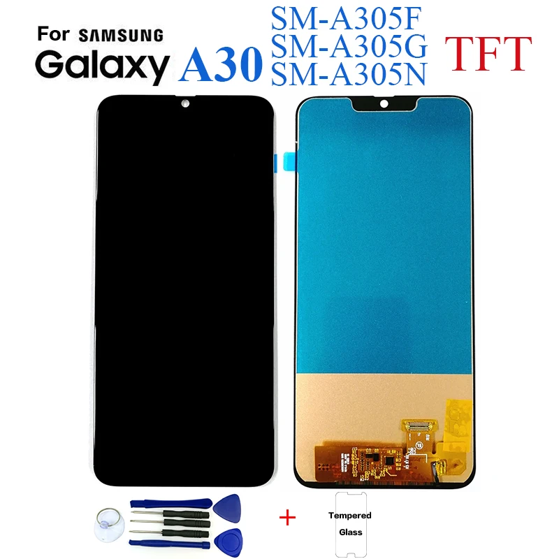 ЖК экран TFT для Samsung A30 A305 сменный A305G A305N A305|Экраны мобильных телефонов| |