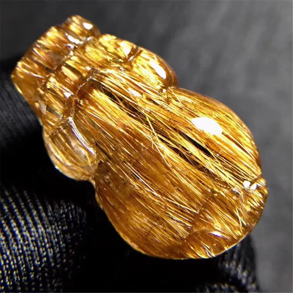 

Top Natural Copper Rutilated Quartz Pendant PiXiu/Piyao For Women Men Luck Wealthy Gift 26x16x12mm Beads Crystal Gemstone AAAAA