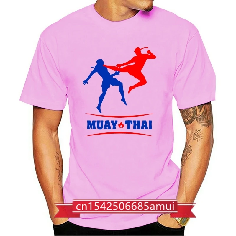 

T-shirt TAM0135 Muay Thai 100% Cotton Funny Men T-shirt 2018 New Arrival Short Sleeve Top Tee Free Shipping