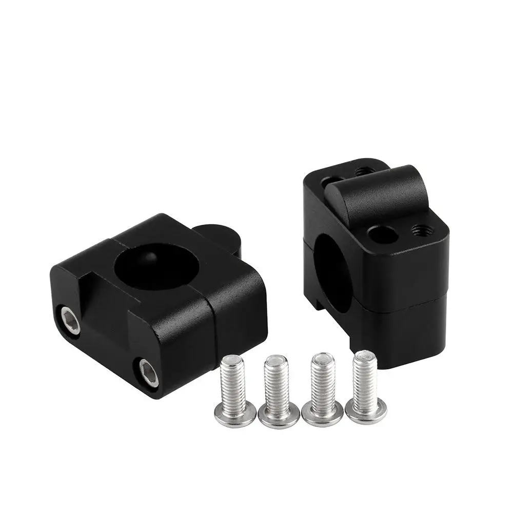 2шт 22 мм 28 внедорожный мотоцикл зажим с адаптером черный руль из алюминиевого