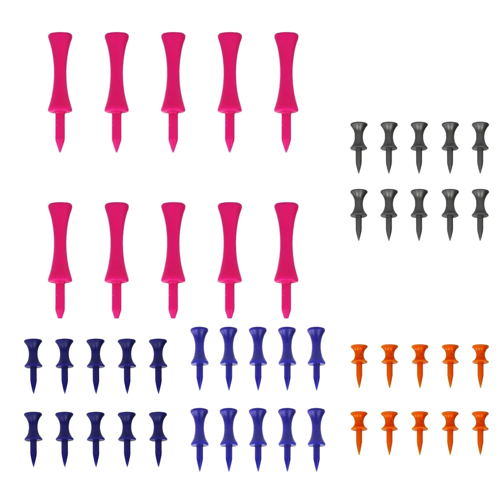 10 штук упак. Пластиковые Гольф Тройники ногтей концевой штифт 31/37/43/57/70 мм