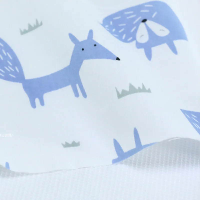 6 шт./лот хлопковая Лоскутная Ткань с принтом лисы для шитья сделай сам стеганое