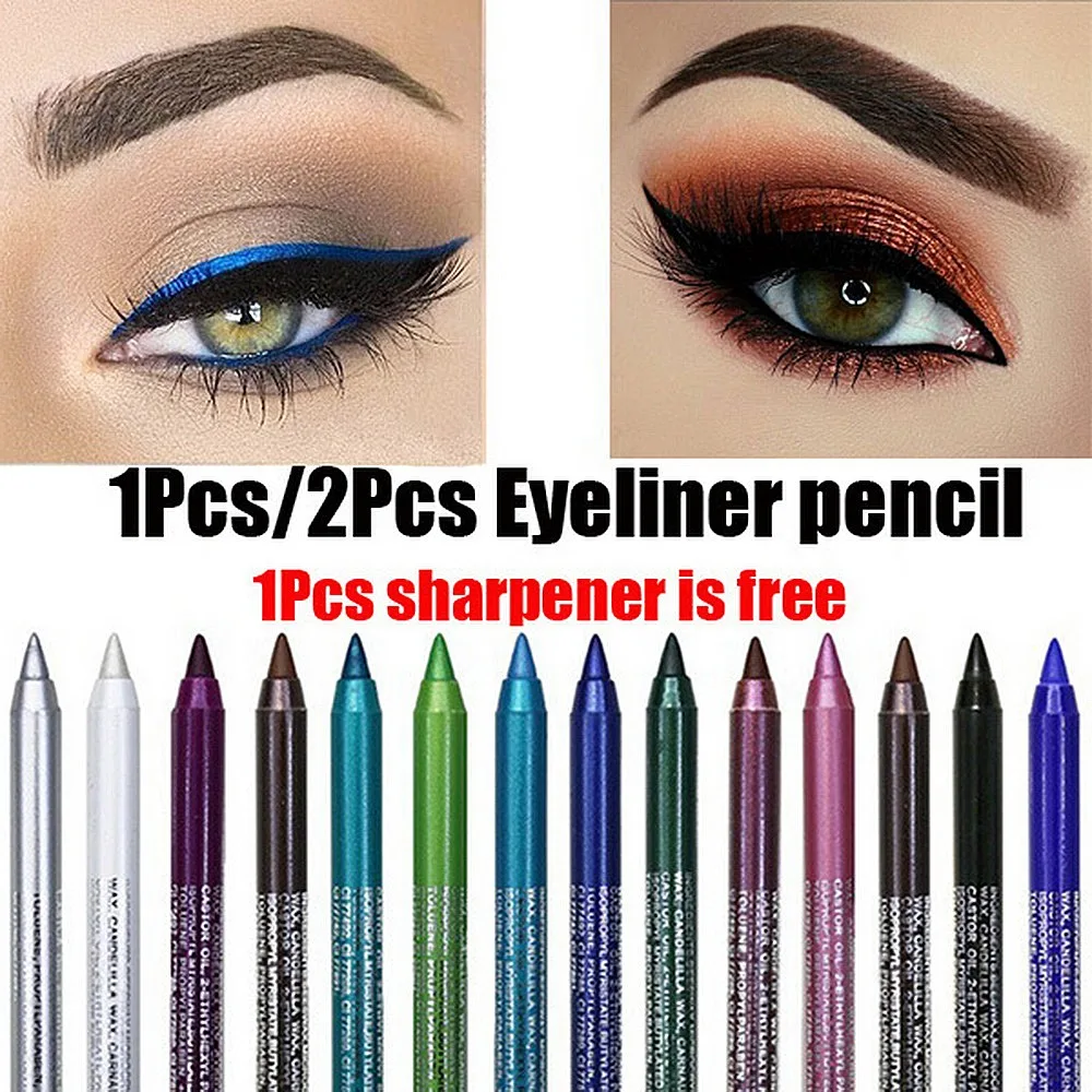 

Waterproof Not Blooming Eyeliner Pencil Long-lasting No Fade Women Sexy Colorful Eye Liner Liquid Pen Makeup Cosmetic