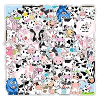 103050pcs cute cow graffiti skateboard dead fly refrigerator computer notebook decorative waterproof stickers wholesale