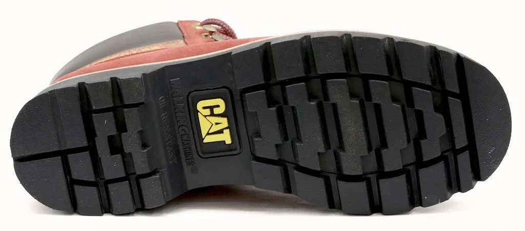 Caterpillar Колорадо Maroon высоким голенищем из натурального нубука Из коровьей кожи