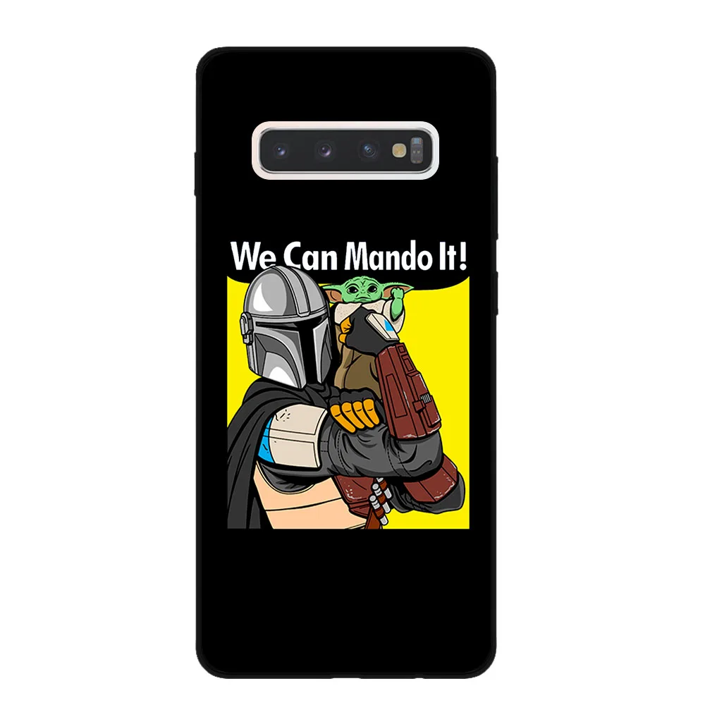 Милая задняя крышка для samsung Galaxy S7 Edge S8 S9 S10 S11 Plus Lite S11E S10E Note 10 Pro, черные силиконовые чехлы для телефонов