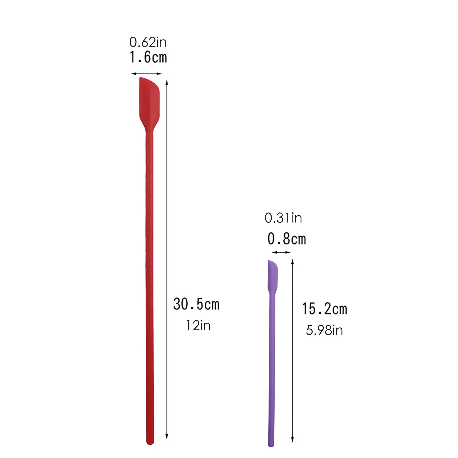 

2pcs Mini Food Grade Non-stick Butter Cooking Silicone Spatula Jam Biscuit Pastry Scraper Cake Baking Spatula Silicone Spatula