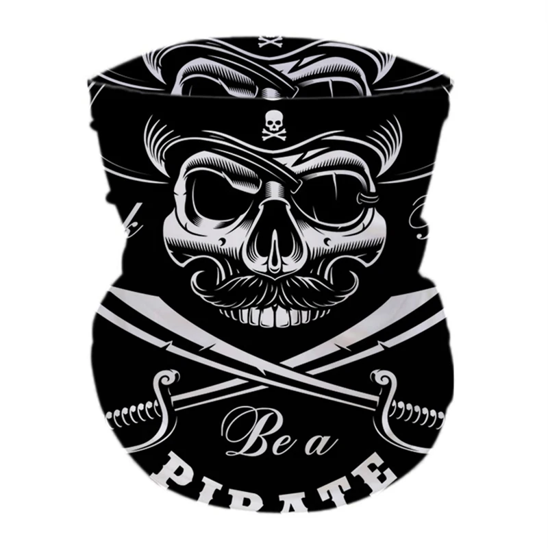 Рисунок 3 - Забавный женский шарф-кольцо с рисунком черепа