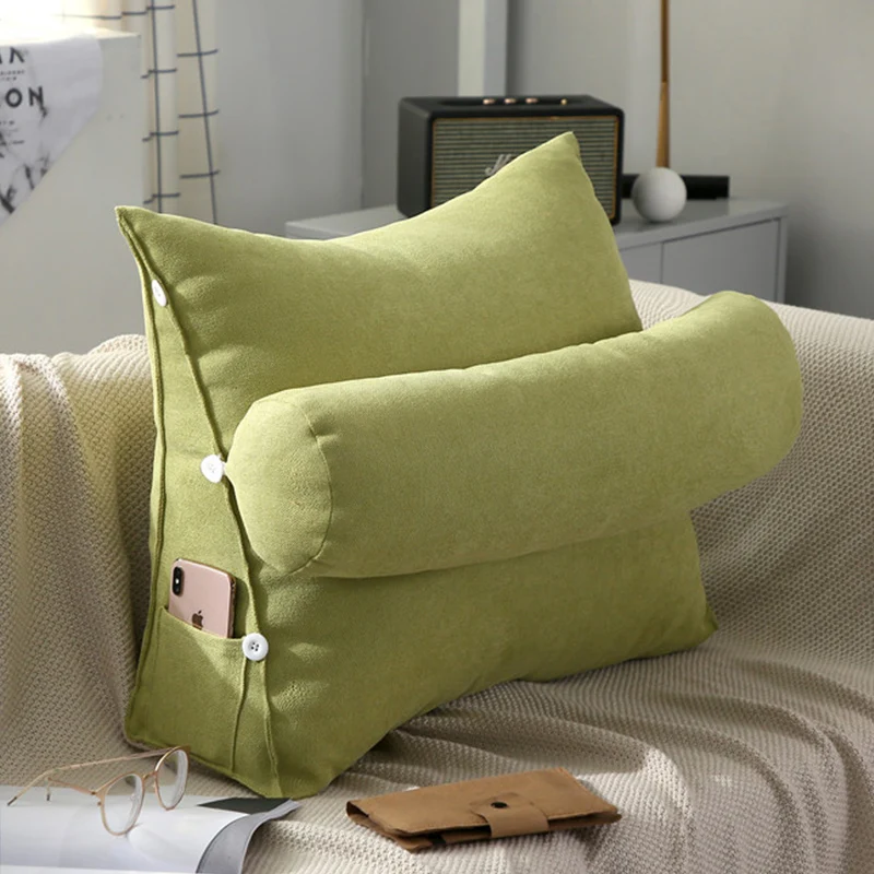 Большая треугольная диванная подушка для спины кровать офисное окно подушки