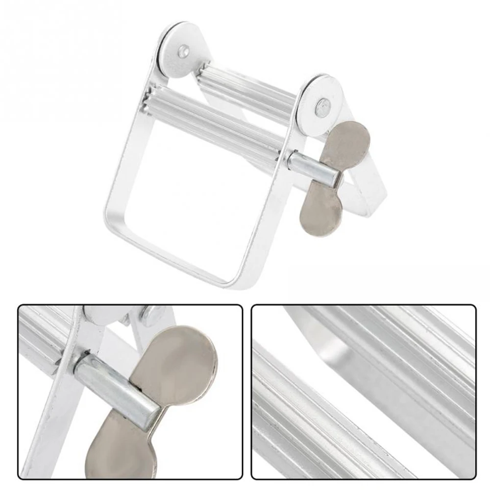 

1pcs Tube Squeezer Lazy Toothpaste Dispenser Metal Squeezing Tools Hair Color Dye Cosmetic Paint Squeezer Tube Wringer