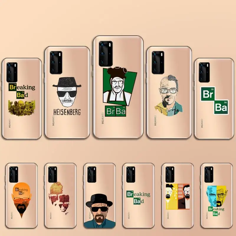 

TV series Breaking Bad heisenberg Phone Case Transparent for Huawei P 40 20 30 10 mate pro lite plus