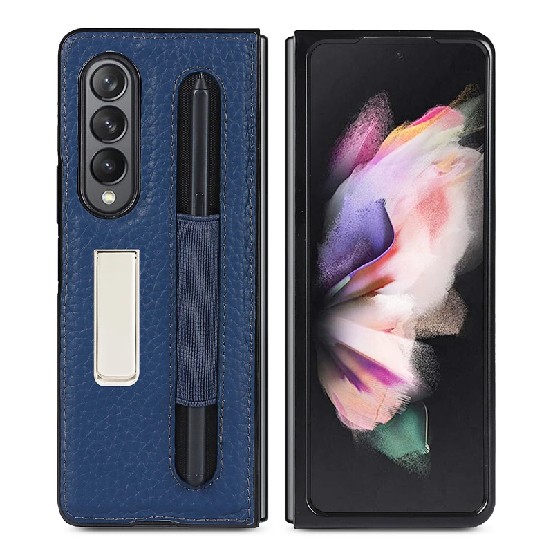 

Чехол-книжка из натуральной кожи для Samsung Galaxy Z Fold 3