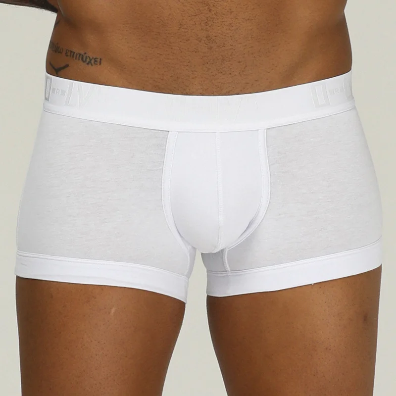 Сексуальное мужское нижнее белье хлопковые мягкие шорты-боксеры бесшовная