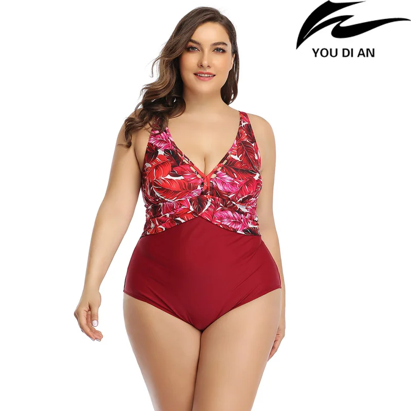 Сексуальный купальник цельный 2020 женские купальники большого размера плюс