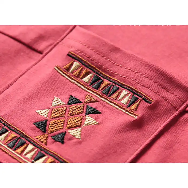 

Pocket Embroidery T Women 2021 Long Sleeve Loose Woman Clothes Cotton Casual T-Shirt Female