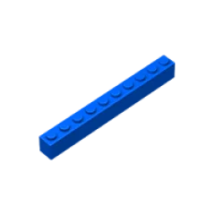 BuildMOC совместимые сборы частицы 6111 кирпич 1x10 для строительных блоков детали