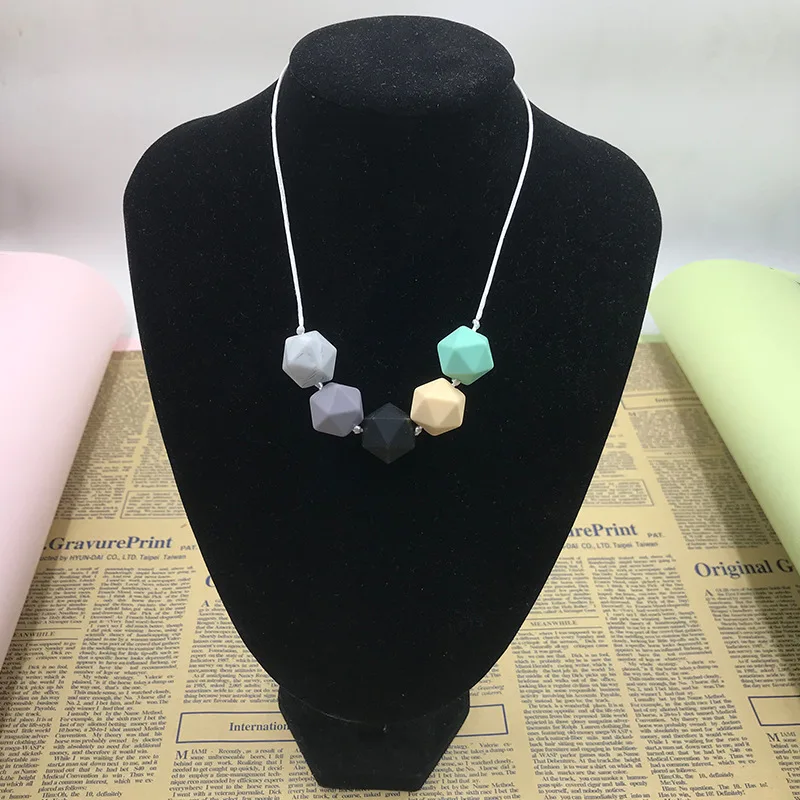 Мятное Силиконовое ожерелье для прорезывания зубов мам-Отличные детские