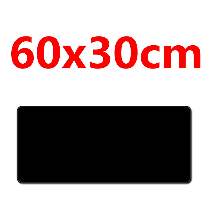 Черный коврик для мыши FFFAS 60x30 см подходящий размер игровой геймеров компьютерный