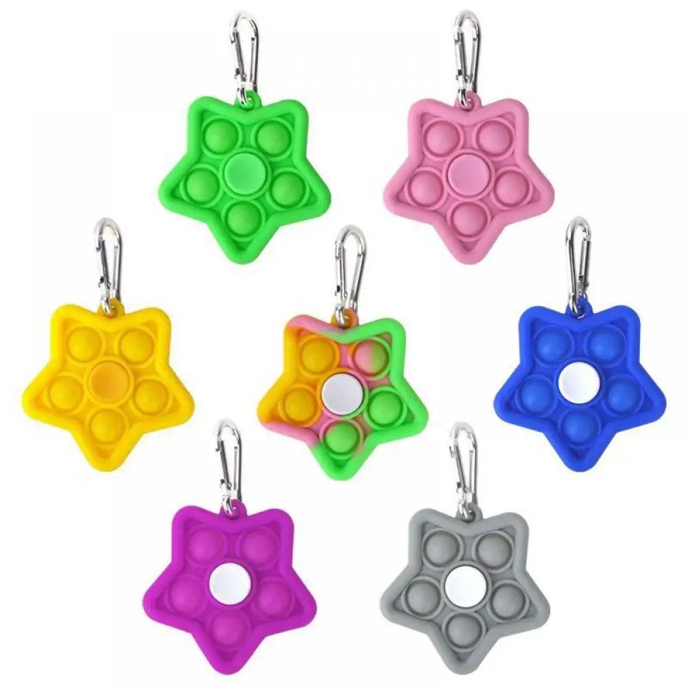 

Kawaii Fidget Spinner Toy Anti Stress Simpel Dimpel Keychain Push Bubble Adult Children Autism Adhd Relief Sensory Toys for Boys