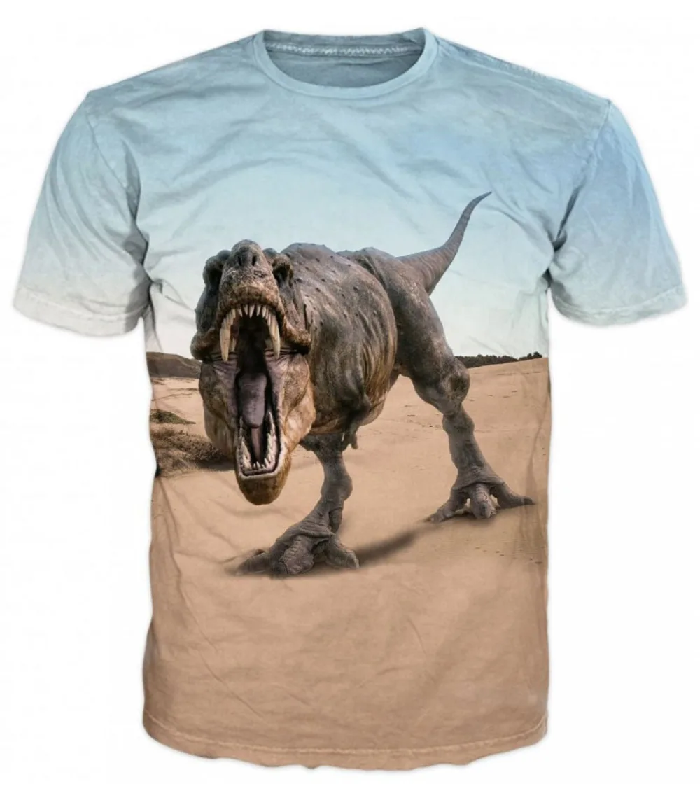 

2018 Crewneck AN INTERESTING MEN'S DINOSAUR T-SHIRT Printed Fashion Famous Harajuku Top Tees