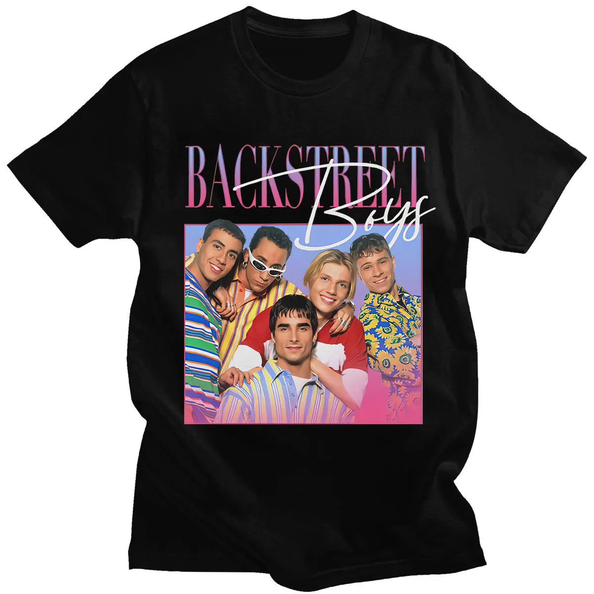 Backstreet Boys T-Shirt Unisex 90s Vintage Tee Shirt Boy Band Mens Womens Throwback Homage T-Shirt Funny Hip Hop Streetwear