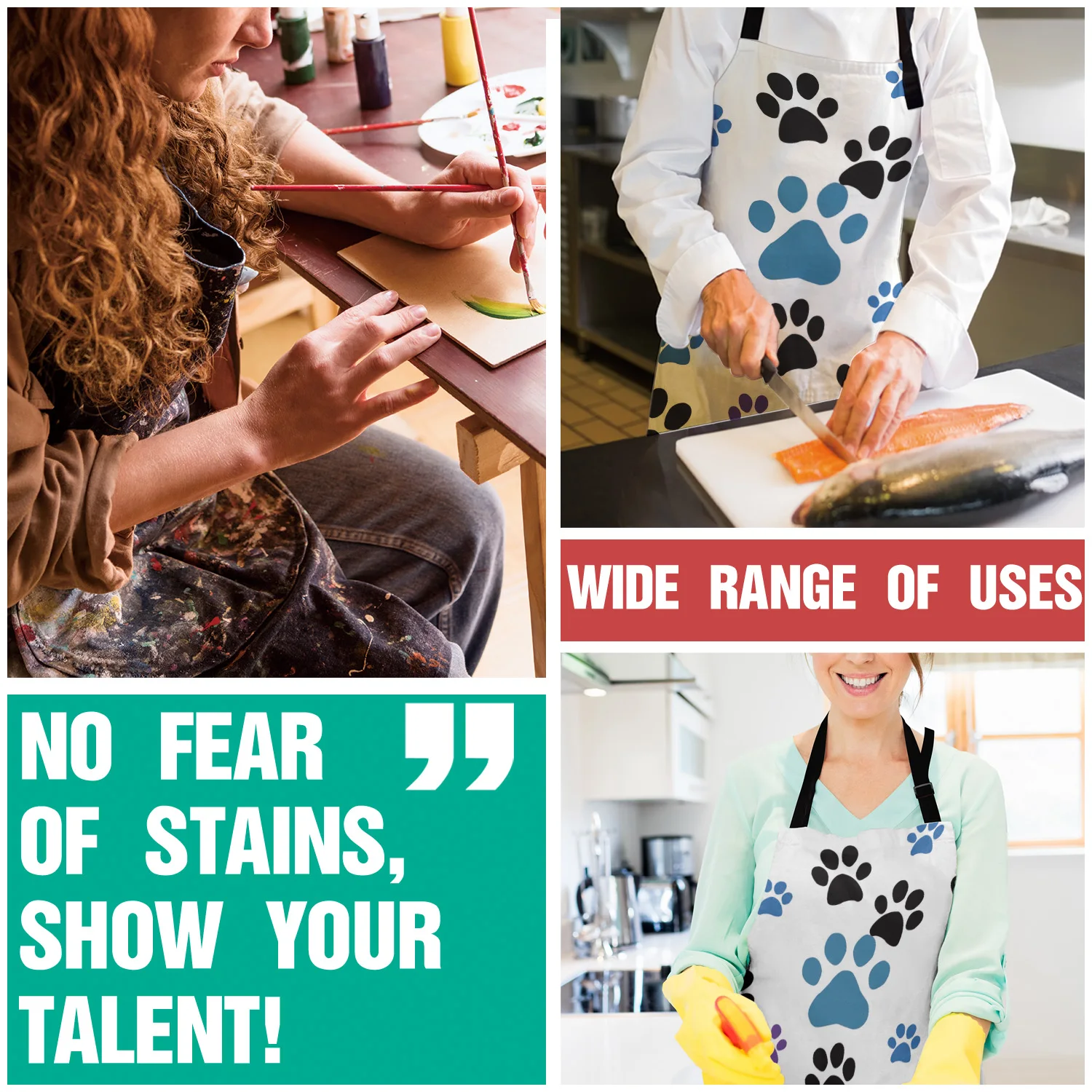 Цветные кухонные фартуки для барбекю фартук приготовления пищи выпечки