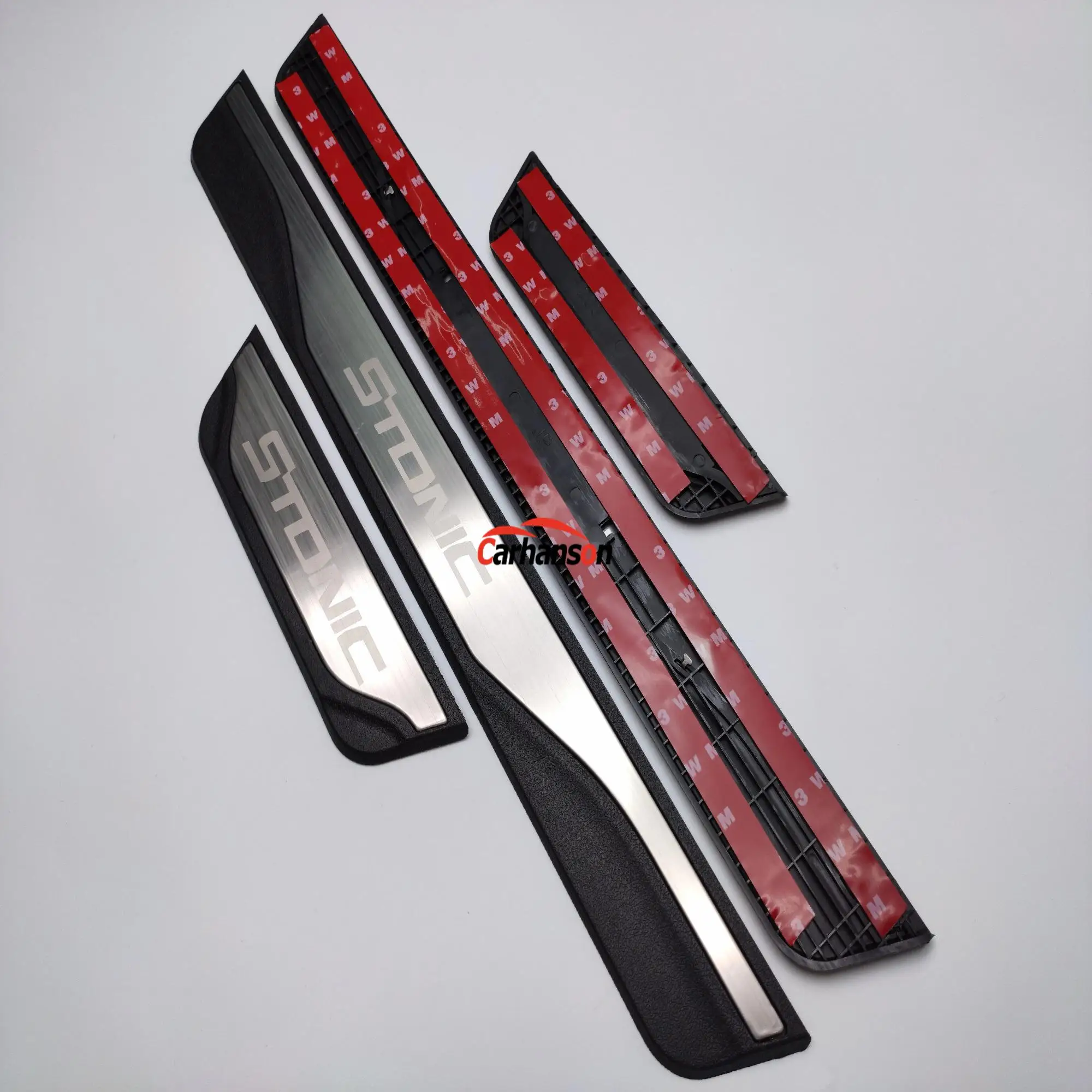 Автомобильные наклейки аксессуары для Kia Stonic полоса на порог двери защитные