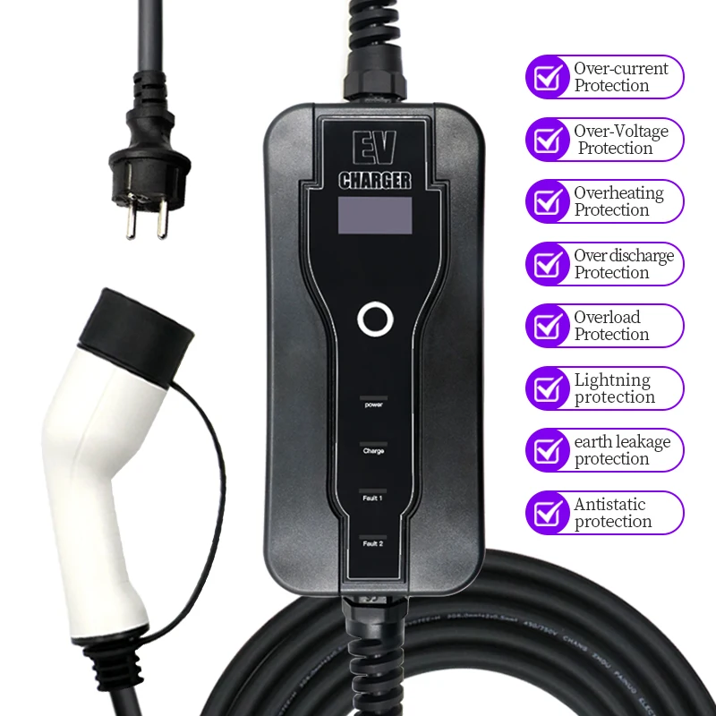 IEC62196-2 Type2 Wallbox EVSE 16A Электрический быстрой зарядки высокое качество разъем ручка