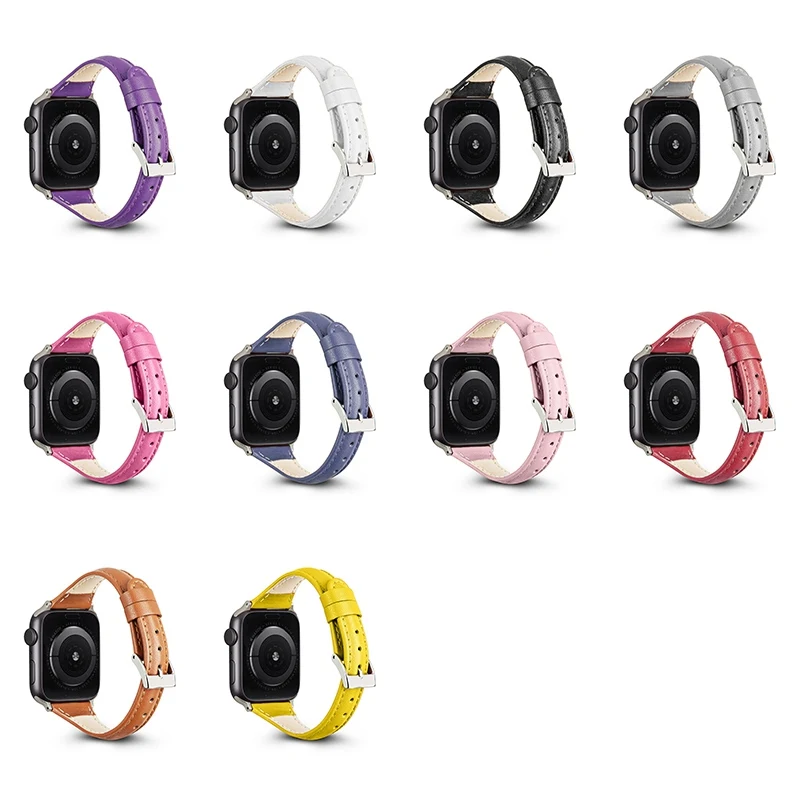 Аксессуары для часов из натуральной коровьей кожи ремешок apple watch 40 мм 38