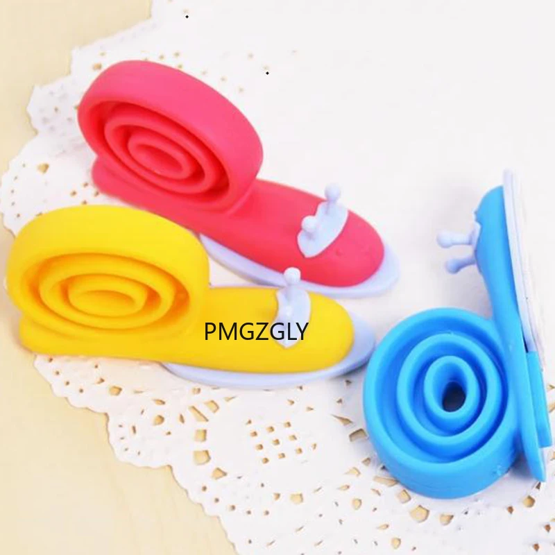 Protector de dedo de seguridad para ni&ntilde;os, Tope de puerta de silicona en forma de caracol, soporte de cu&ntilde;a, pestillo, cerradura de refrigerador-2