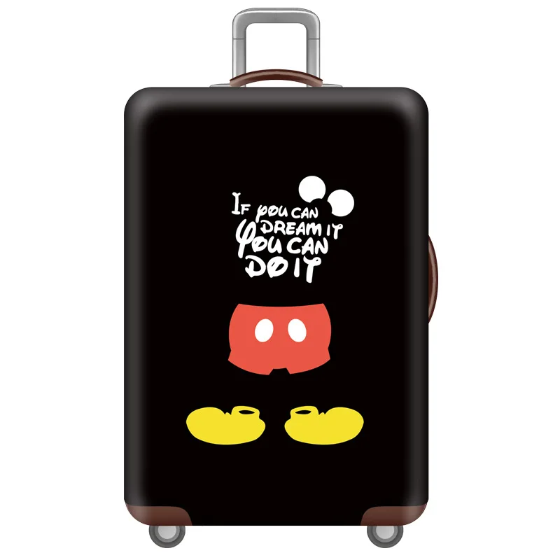 C Luggage Cover Мультяшный Чехол для багажа, эластичный чехол для чемодана, аксессуары для путешествий для 18-32 дюймов тележки, защитный чехол для багажника - Цвет: C Luggage Cover