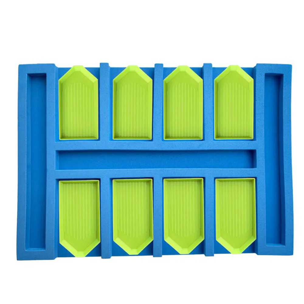 

8 Grid Diamond Painting Foam Blue/Red Tool Container Diamond Embroidery Tray Organizer Holder Accessory Mosaic Practical Gift