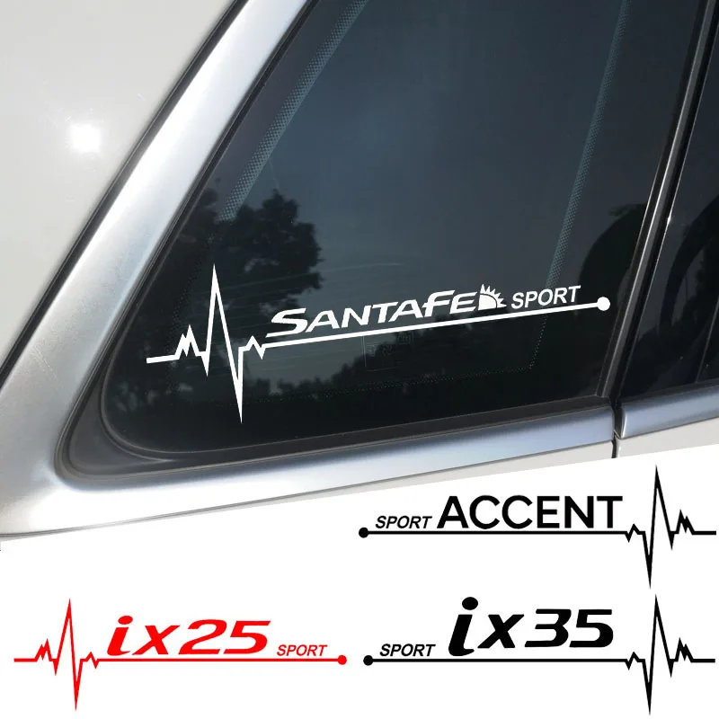 

2 шт., наклейки на боковое окно Hyundai Santafe Ix25 Ix35 Accent