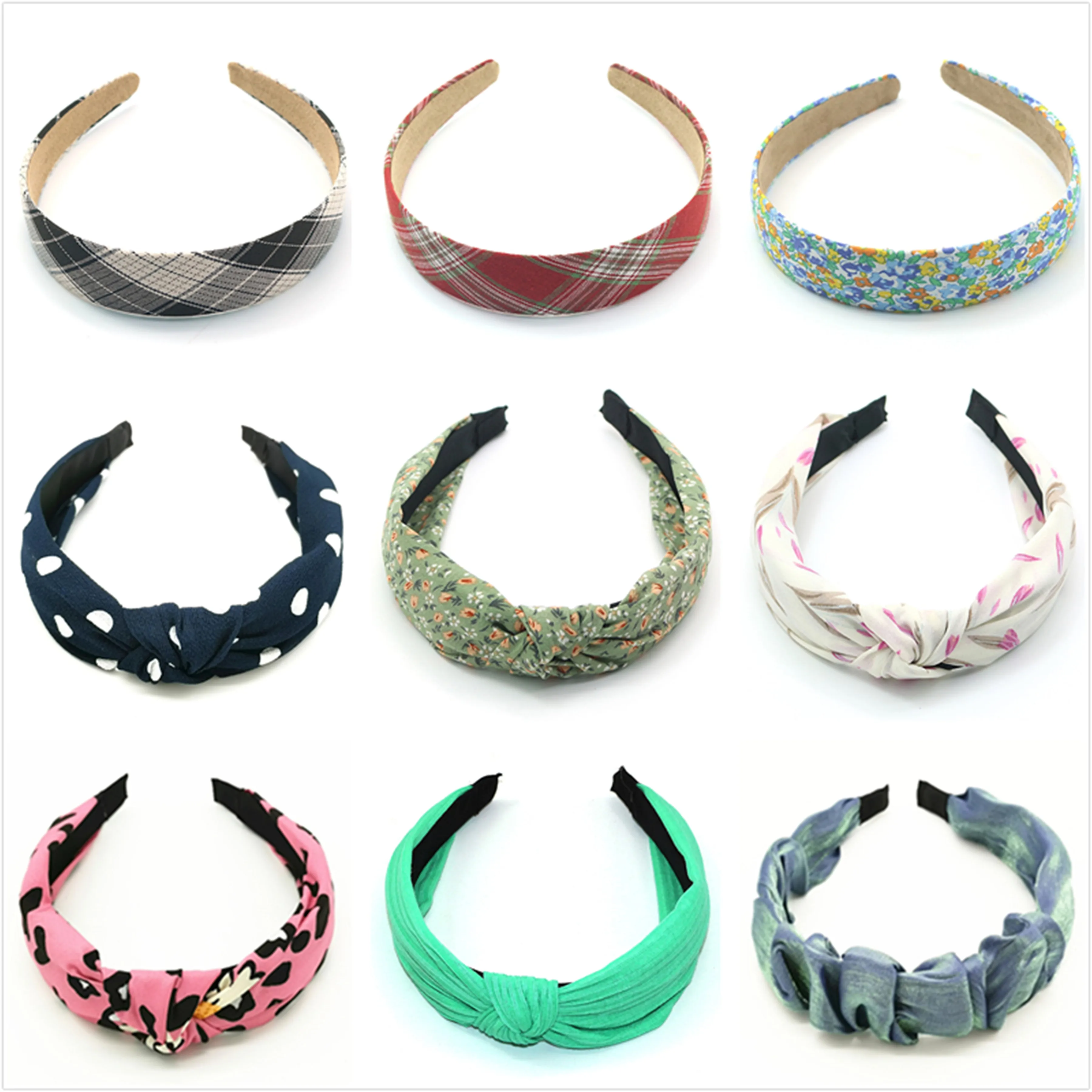 

2021 New Hairband for Women Girls Hair Head hoops bands Accessories Fabric Floral Print Headband Headwrap headwear Headdress
