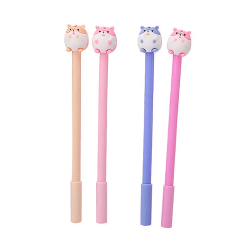 

Hamster Gel Pen 0.5mm Cute Cartoon Gel Pens Novelty Student Kawaii Pens Black Stationery Writing Pen Kawaii School Supplies