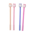 Гелевая ручка для хомяков, 0,5 мм, с милыми рисунками из мультфильмов, милые ручки для учеников, черные канцелярские принадлежности, кавайные школьные принадлежности