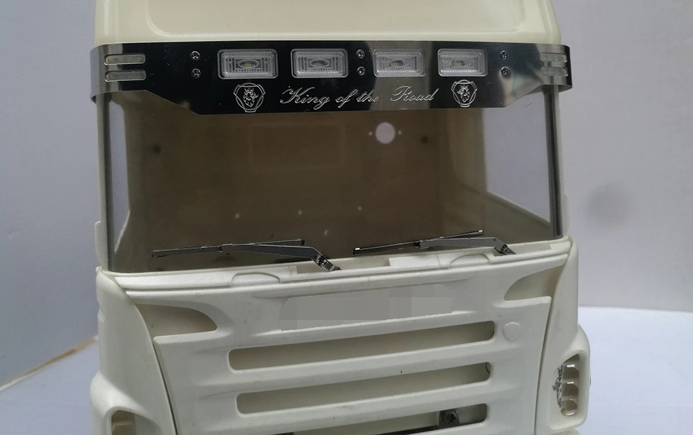 Металлический солнцезащитный козырек с светодиодный светильник для 1/14 Tamiya RC