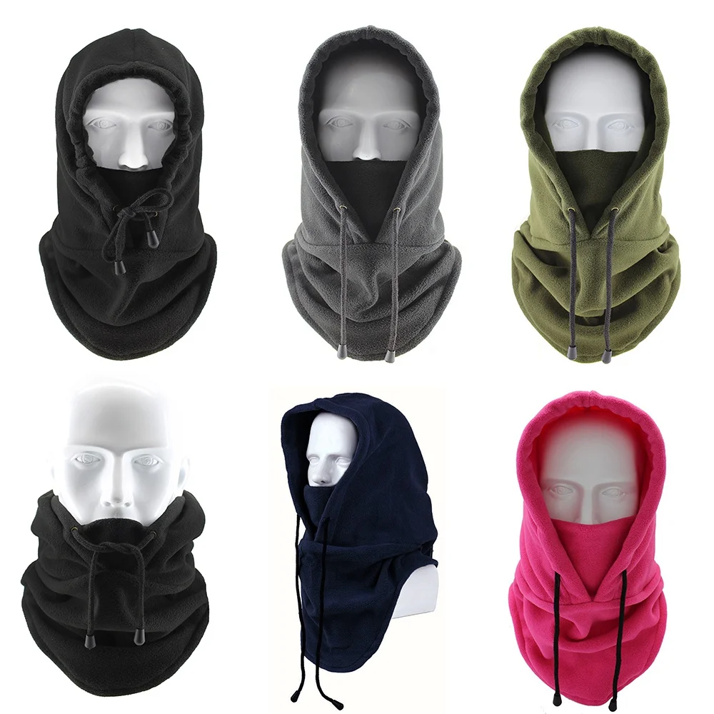

Bicycle Motorcycle Windproof Balaclava Flexible Face Hood Tactical Mask Neck Warmer Riding Cap Full Face Mask Fleece Cap Mask