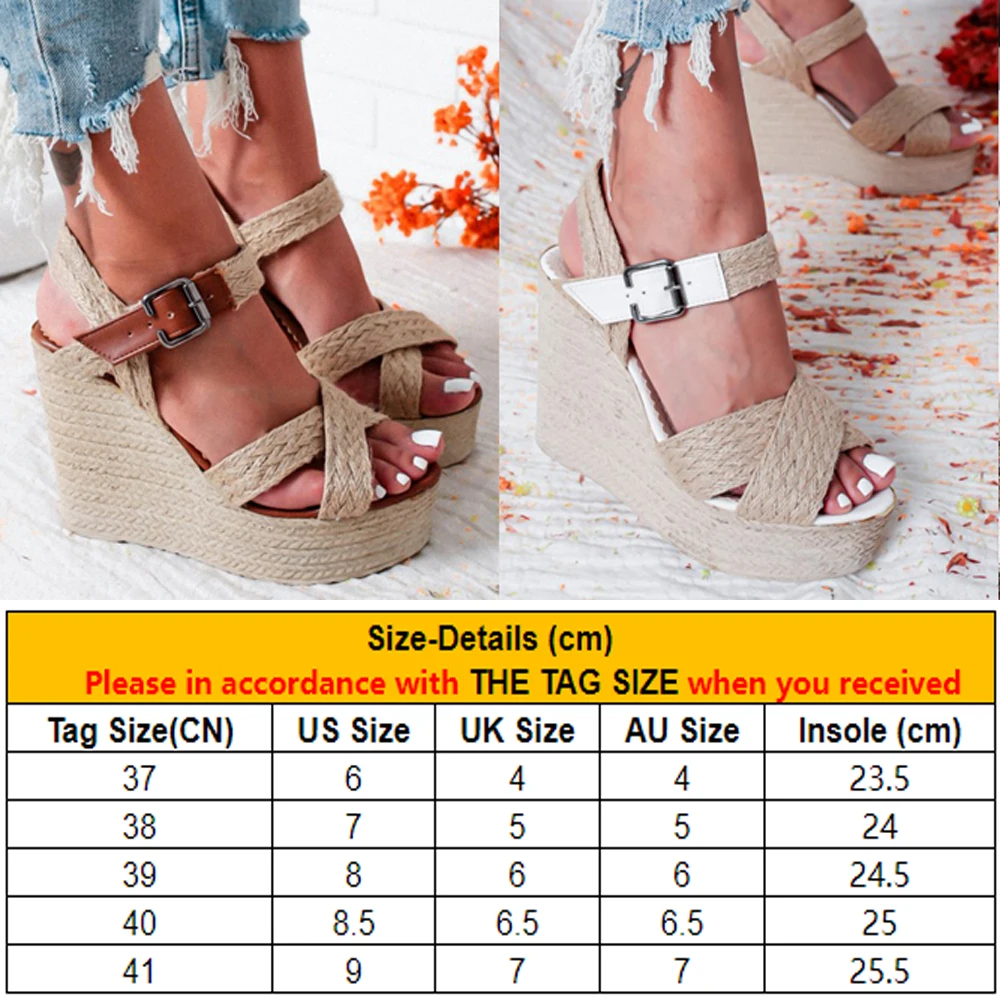 Женские повседневные сандалии Сандалии из соломенного тростника босоножки на