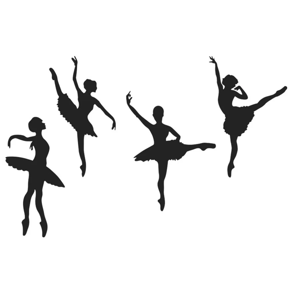 Creative Ballet Girl Combination Wall Stickers Children'S Room Home DIY Decoration Living High Quality | Дом и сад