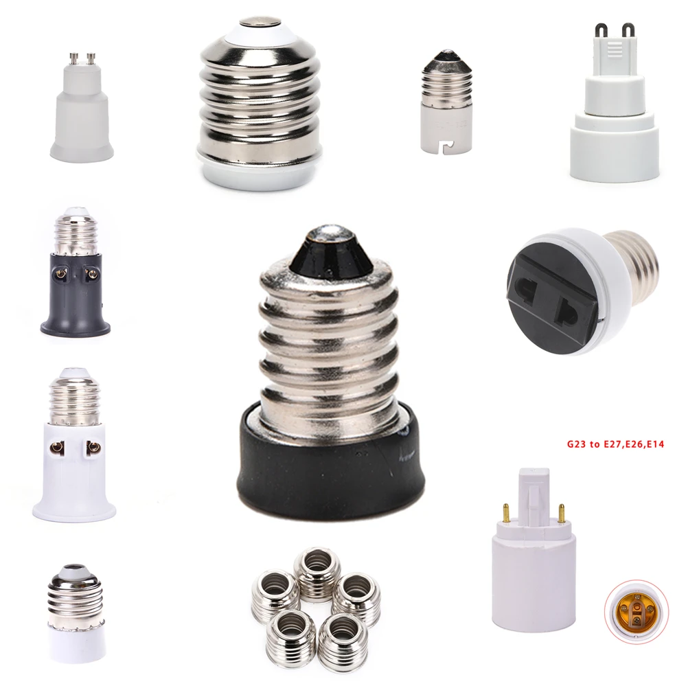 

Multi Style Base Socket Adapter Converter Holder Connect For Different Sizes LED Lamp Bulbs Lighting Accessories