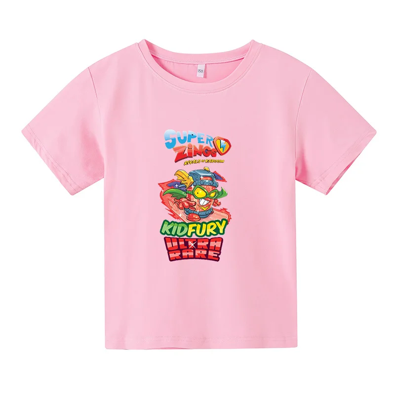 

2021 Summer Printing Boys And Girls Pure Cotton Short-Sleeved Casual T-Shirt 4T-14T